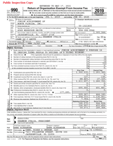 2019 Form 990 cover